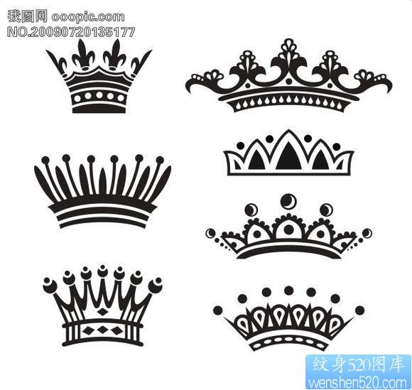 纹身520图库推荐一张小清新皇冠图案