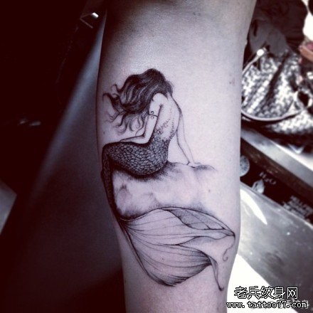 一张手臂美人鱼纹身图片有纹身520图库推荐
