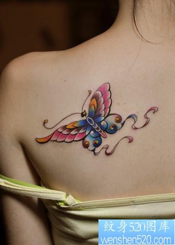 纹身图案之蝴蝶纹身图片（精选多图）