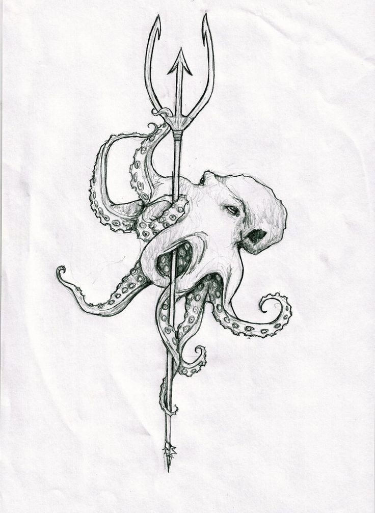 非常有个性的章鱼纹身