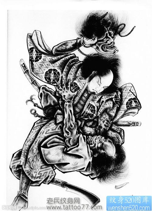 日本纹身：百鬼图纹身图片