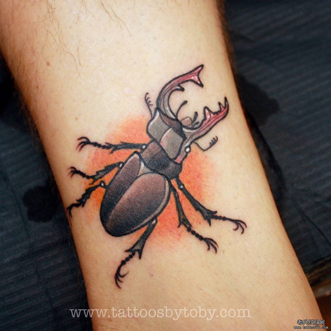 new school甲虫tattoo图案