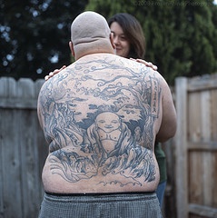 背部如来佛祖纹身图案