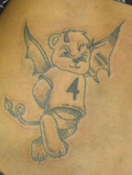 泰迪熊恶魔纹身图案