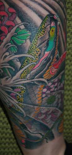 亚洲蛇彩绘纹身图案