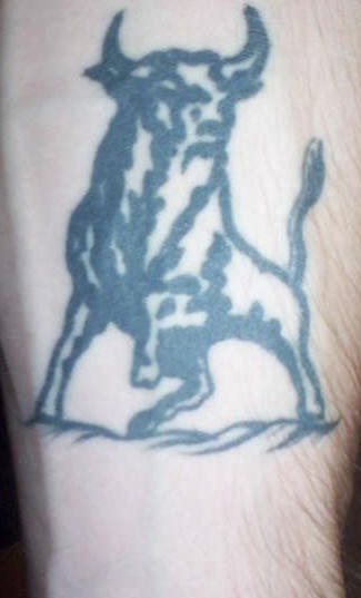 公牛标志纹身图案
