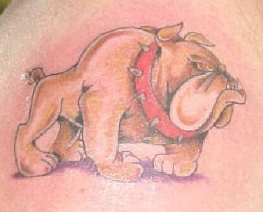 可爱的卡通狗纹身图案