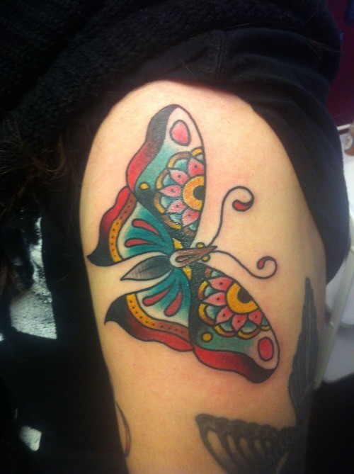传统创意蝴蝶纹身图案