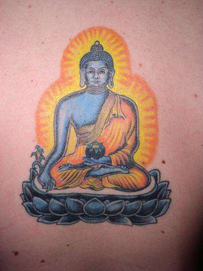 如来佛祖在天堂纹身图案