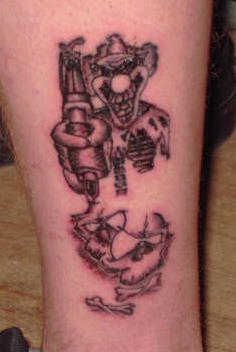 小丑纹身艺术家纹身图案
