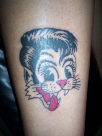 普雷斯利猫纹身图案