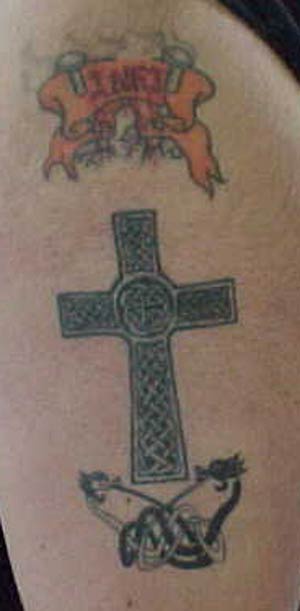 凯尔特十字花纹纹身图案