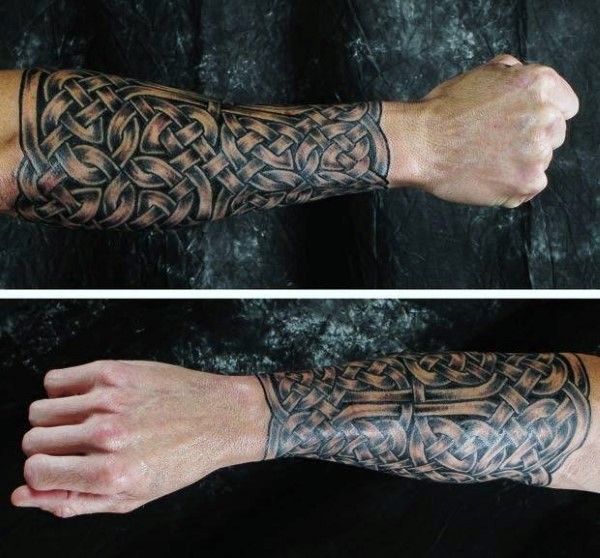 小臂凯尔特风格典型纹身图案