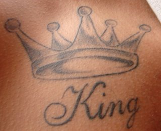 国王的皇冠黑色纹身图案
