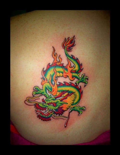 中国大青龙纹身图案