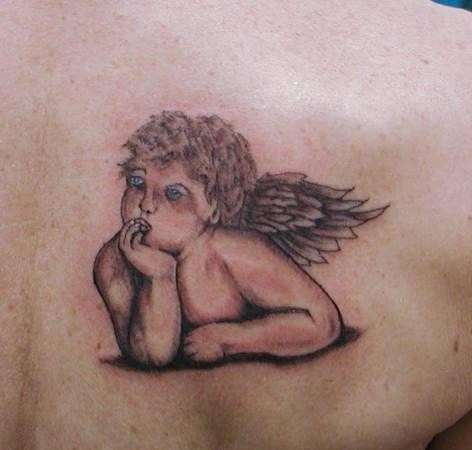 好看的小天使纹身图案