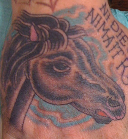 马头经典纹身图案