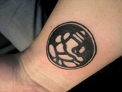 手腕佛教符号纹身图案