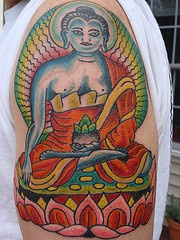 大臂印度教佛像毗湿奴纹身图案