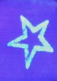 五角星荧光纹身图案