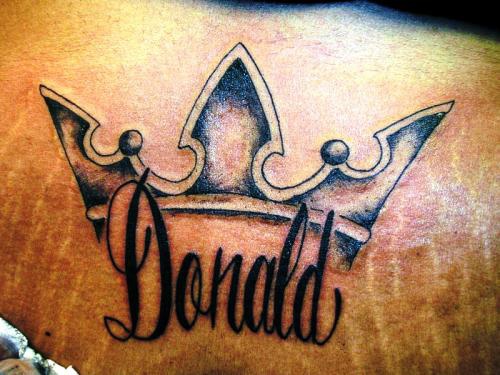 唐纳德国王皇冠纹身图案
