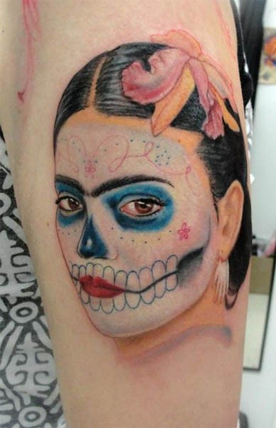 丰富多彩的死亡女神纹身图案