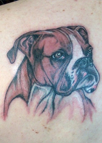 搞笑的狗纹身图案