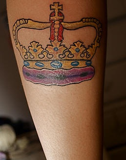 皇家皇冠纹身图案