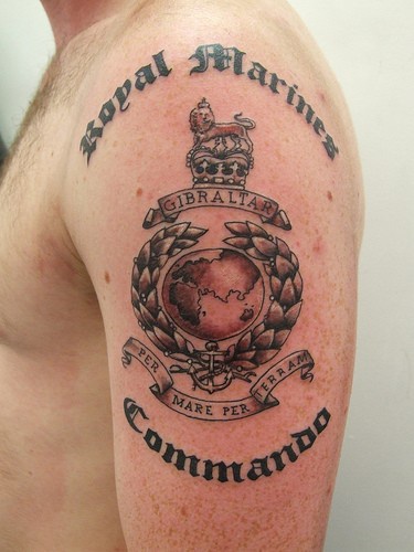 皇家海军陆战队符号纹身图案