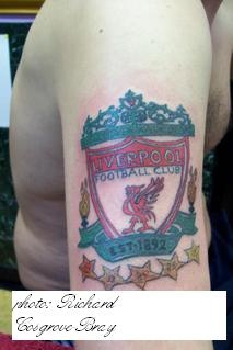 利物浦足球俱乐部会徽彩色纹身图案