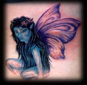潘多拉精灵彩色纹身图案