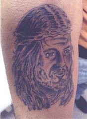 手臂宗教耶稣肖像纹身图案