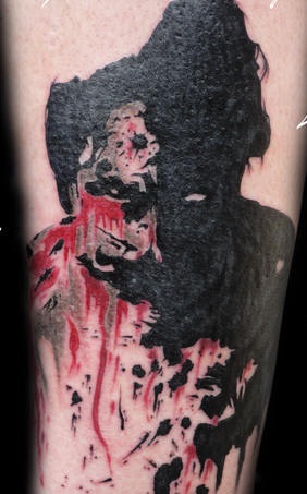 个性艺术僵尸纹身图案
