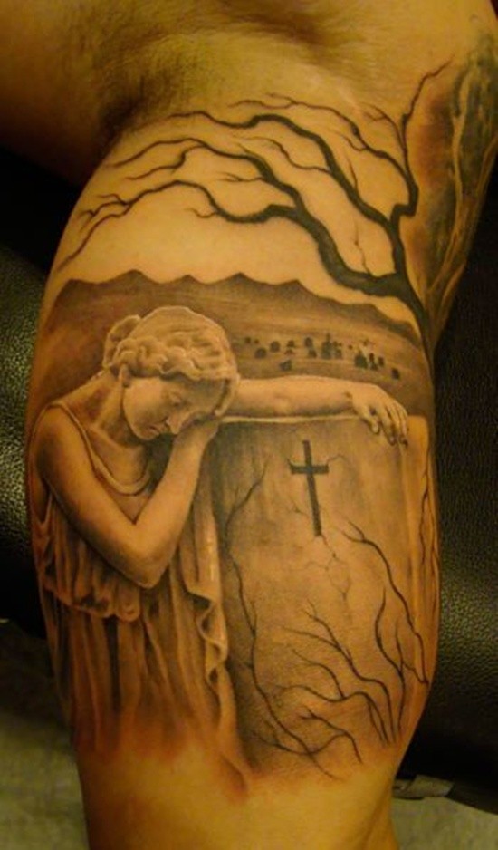 手臂宗教女郎纹身图案