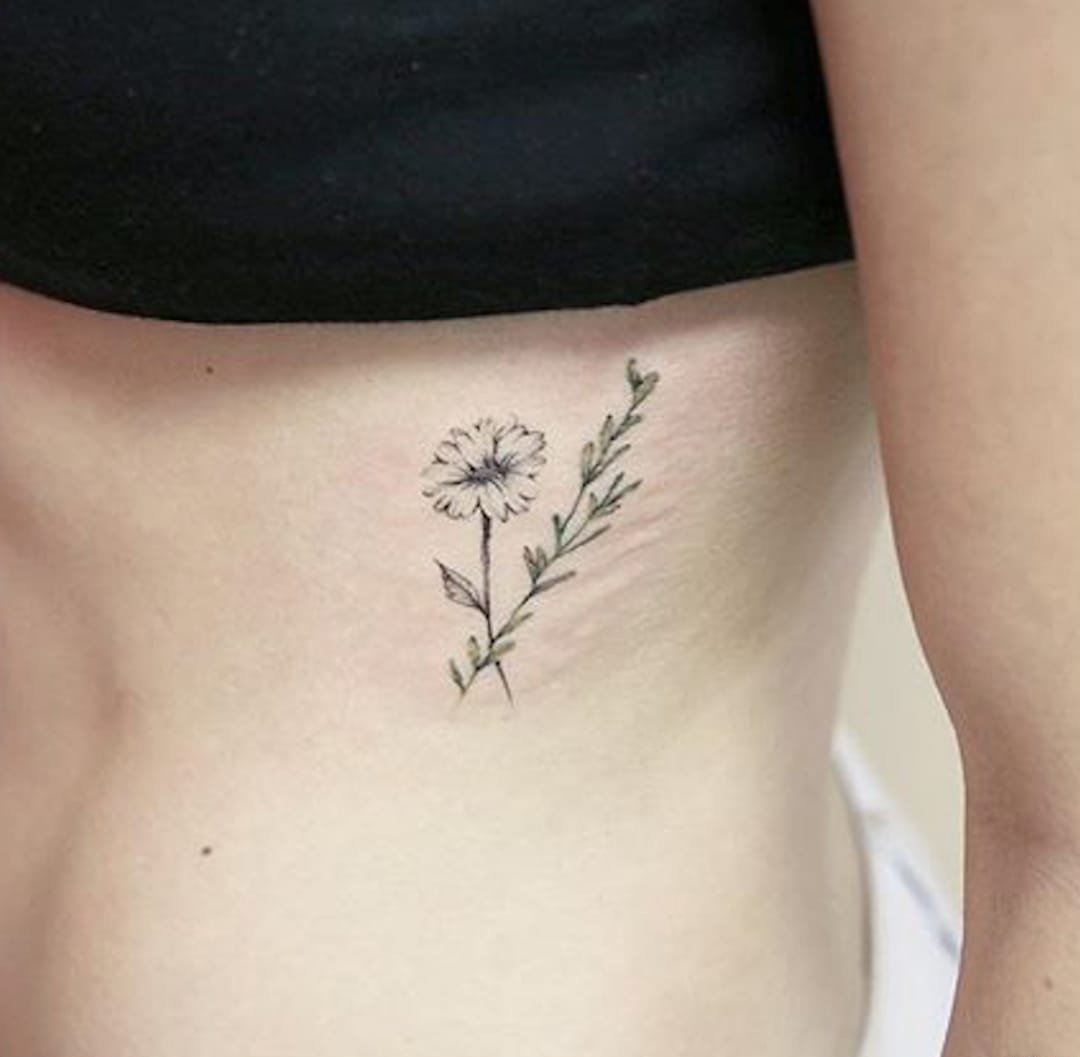 女神纹身小清新植物纹身小花朵纹身图案大全图片