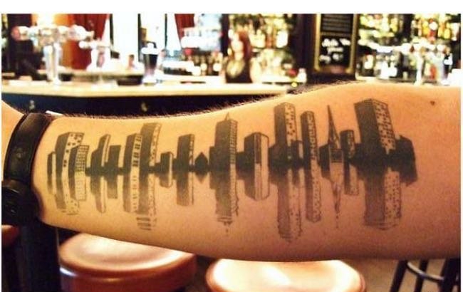 超个性的建筑物系列纹身图案