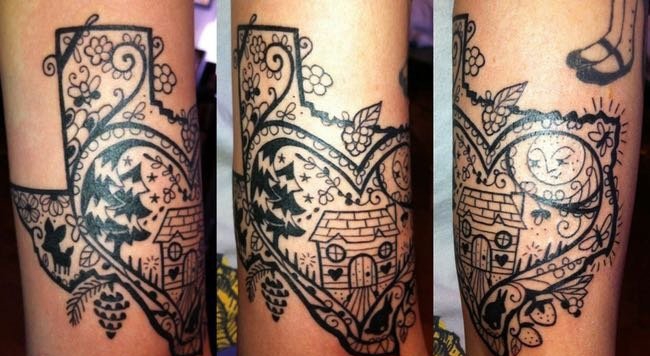 超个性的建筑物系列纹身图案