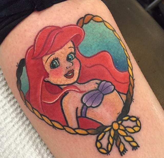 一组充满童趣的动漫人物的纹身图案