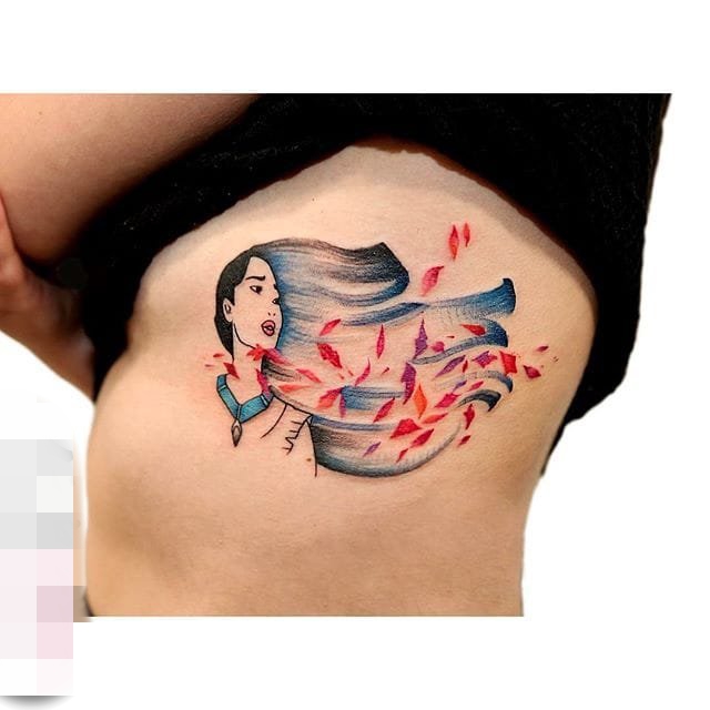 13款艺术彩绘技巧抽象线条女生小清新纹身图案