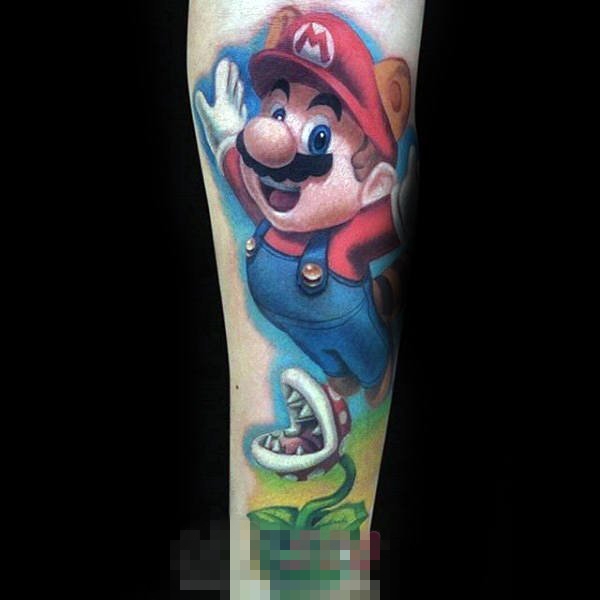 属于男生的童年记忆彩绘动漫创意纹身图案