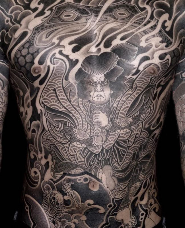 多款创意个性的经典日本黑帮图腾纹身图案