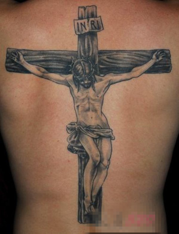 多款关于宗教的黑灰点刺人物肖像耶稣纹身图案