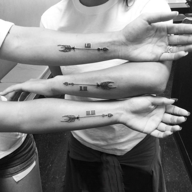 多款关于莫逆之交的抽象线条同款创意闺蜜纹身图案