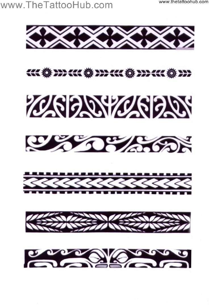 创意的黑色几何元素抽象线条条形纹身手稿