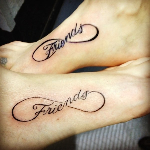 朋友之间友谊见证纹身图案