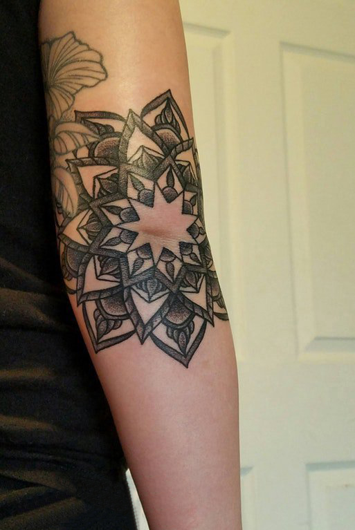 梵花纹身女生手臂上梵花纹身图片