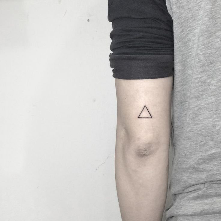 三角形纹身图 女生手臂上三角形纹身图片