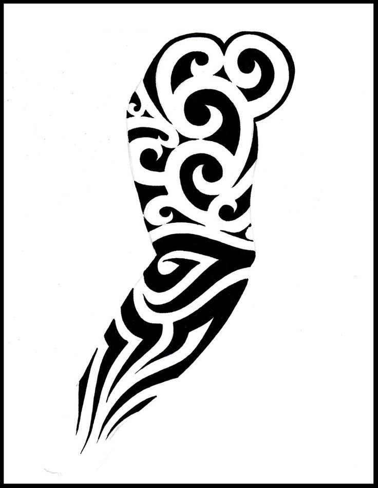 部落图腾纹身手稿 多款简单线条纹身黑色部落图腾纹身手稿