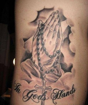 祈祷之手手臂纹身