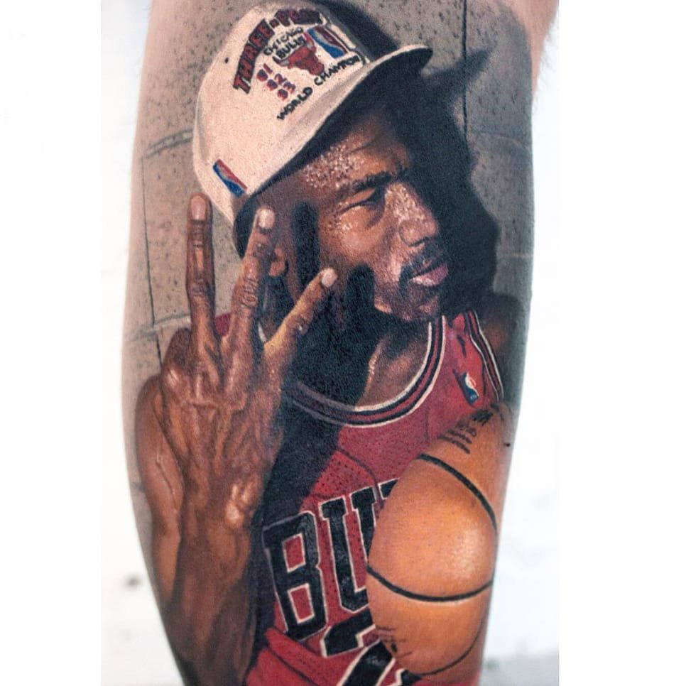 关于篮球的纹身图案 多款简单线条纹身素描篮球纹身图案